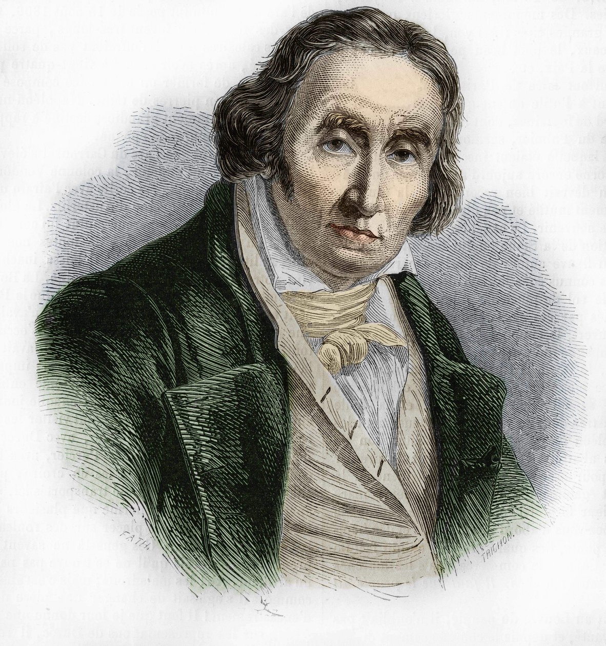 Portret van Joseph Marie Jacquard (1752-1834), Franse mechanicus en uitvinder van het weefgetouw door Unknown artist