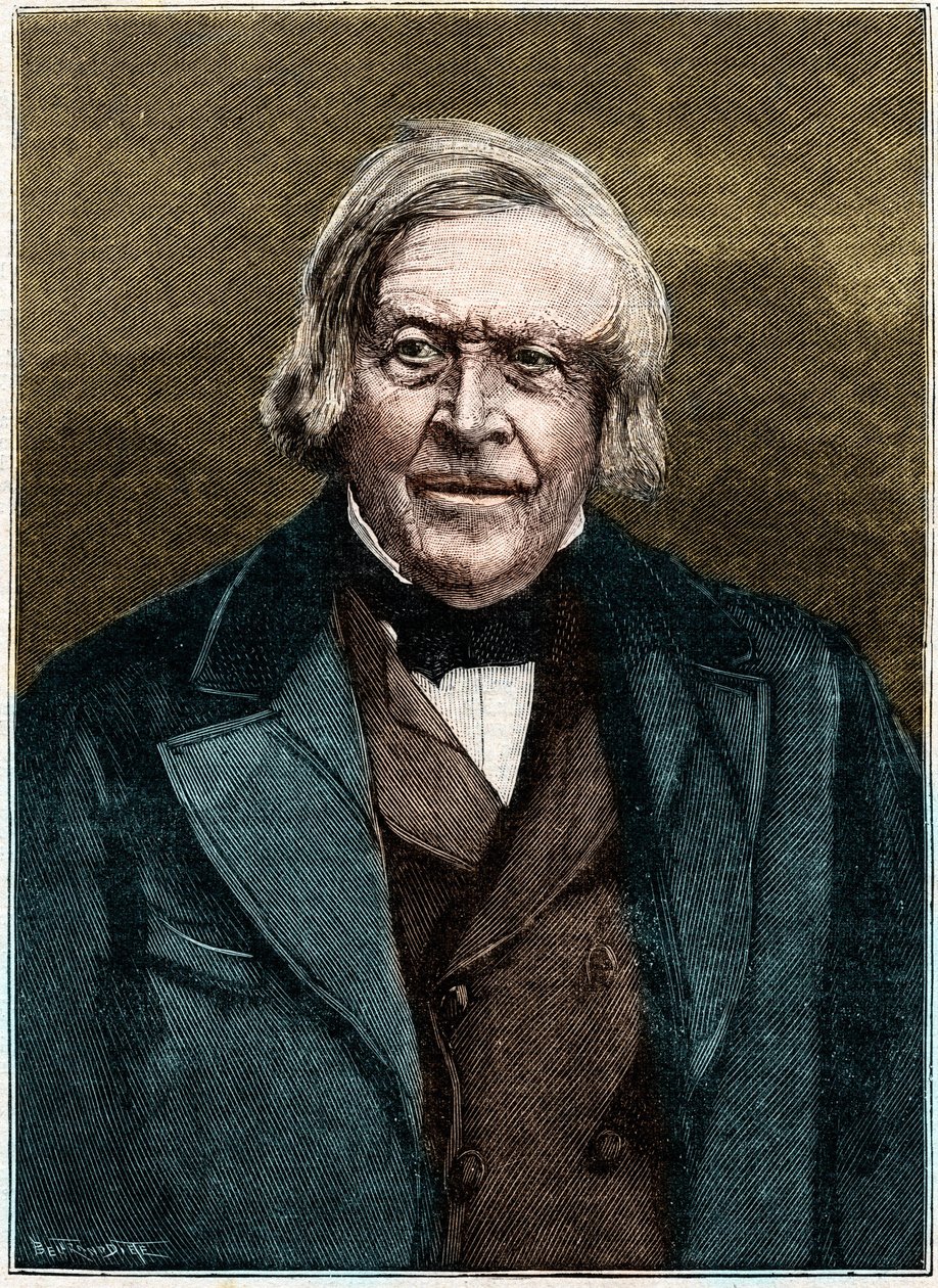 Portret van Jules Michelet, Franse historicus en schrijver (1798 - 1874) door Unknown artist