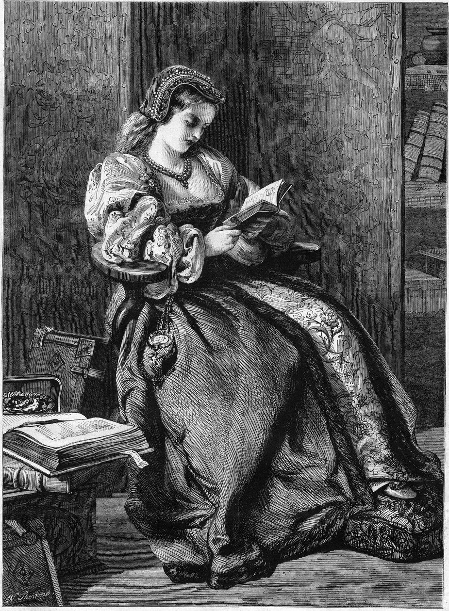 Portret van Lady Jeanne Grey (Jane Grey) door Unknown artist