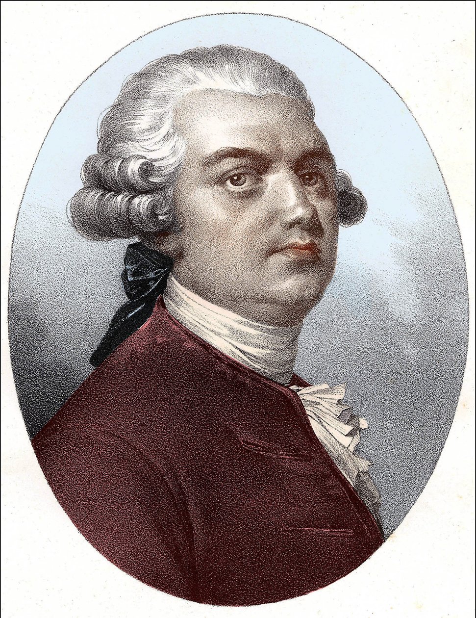 Portret van Lekain (Henri Louis Cain (Henri-Louis Le Kain) (1729-1778) door Unknown artist