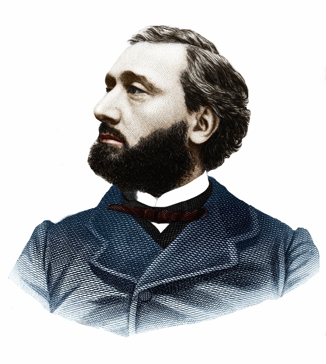 Portret van Léon Gambetta (1838-1882), Franse politicus. door Unknown artist
