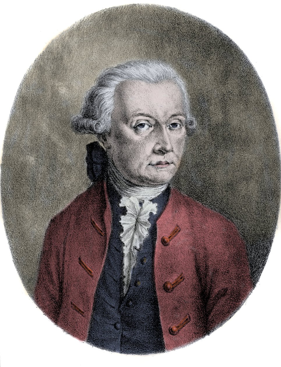 Portret van Leopold Mozart (1719-1787), vader van Wolfgang Amadeus Mozart (1756-1791). door Unknown artist