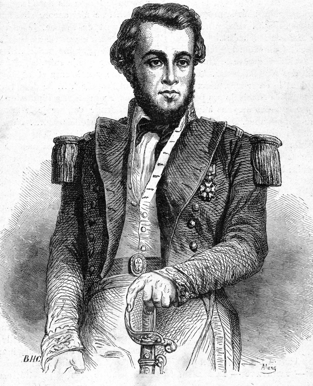 Portret van Luitenant Bellot (1826-1853) - in 