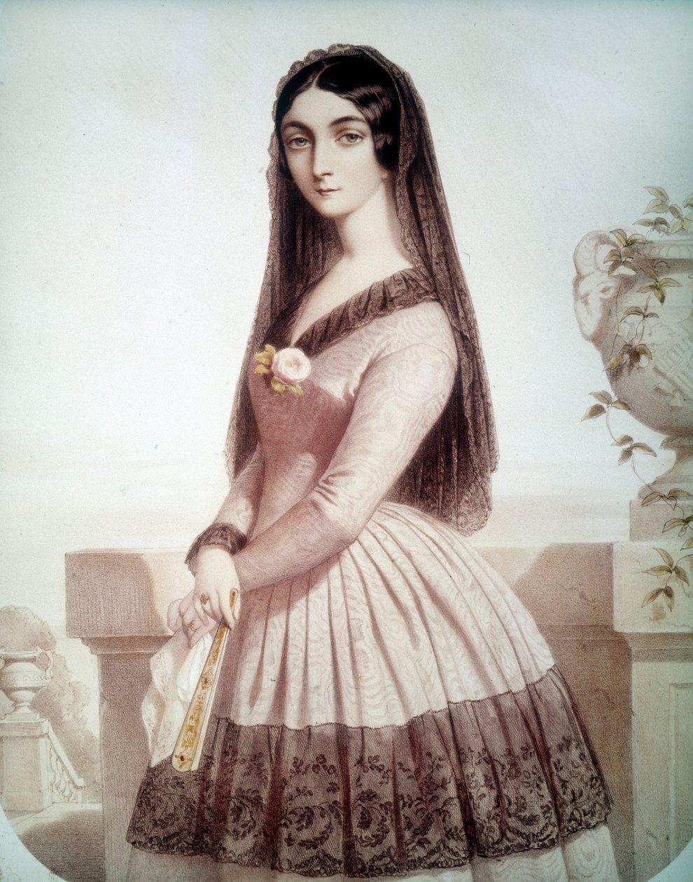 Portret van Lola Montes of Montez (Maria Dolores Gilbert), favoriet van Lodewijk I van Beieren door Unknown artist