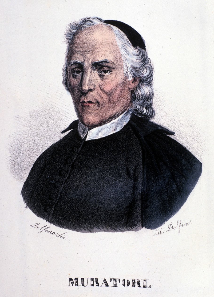 Portret van Louis Antoine Muratori door Unknown artist