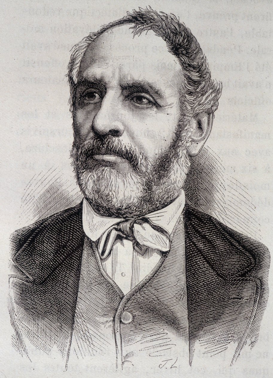Portret van Louis Charles Delescluze, Franse journalist en politicus (1809-1871) door Unknown artist