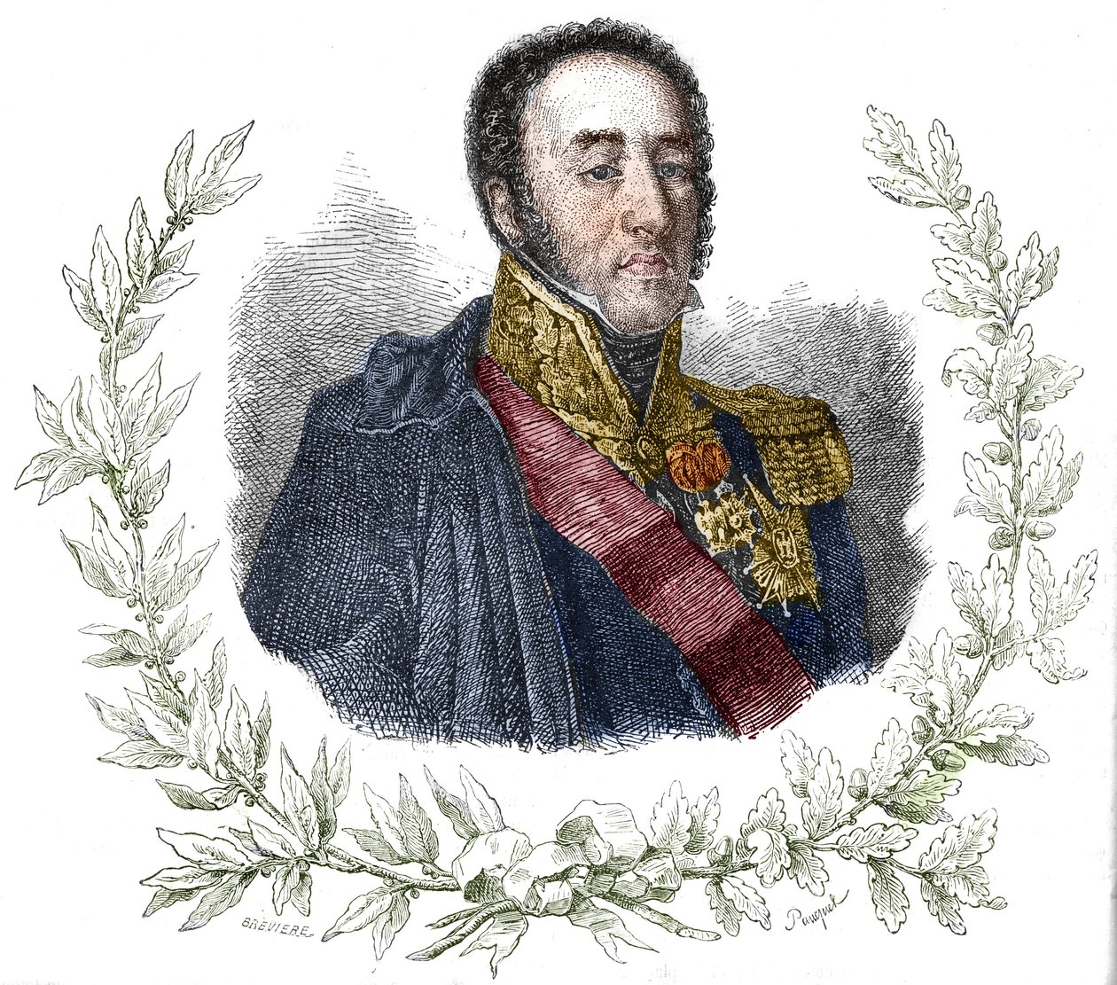 Portret van Louis Gabriel Suchet (1770-1826). door Unknown artist