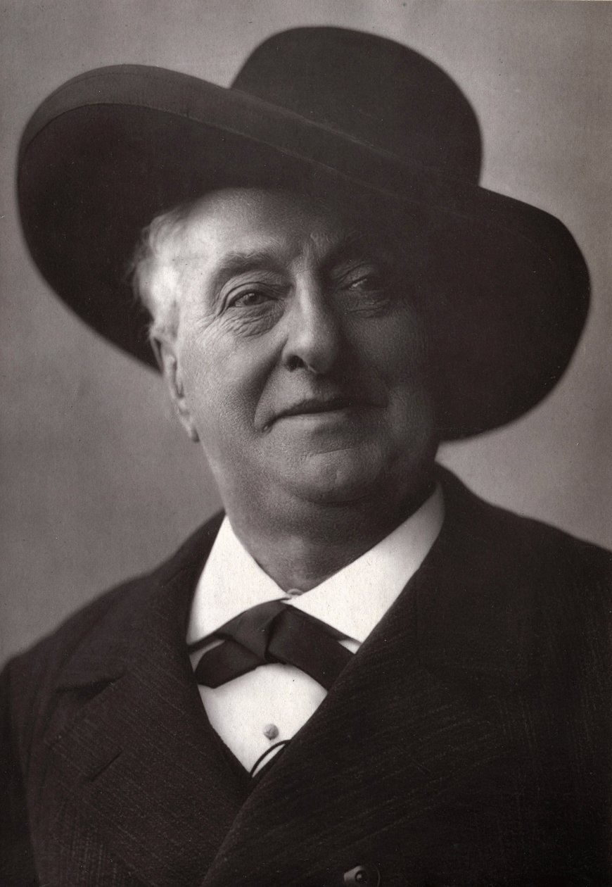 Portret van Louis Hyacinthe Duflost, genaamd Hyacinthe, Franse komiek en operettezanger 1814-1887. door Unknown artist