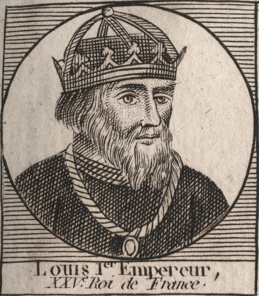 Portret van Lodewijk I de Vrome door Unknown artist