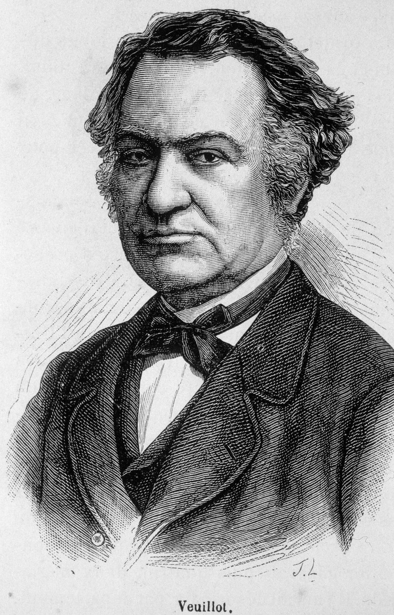 Portret van Louis Veuillot, Franse katholieke journalist (1813-1883), medewerker en redacteur van 