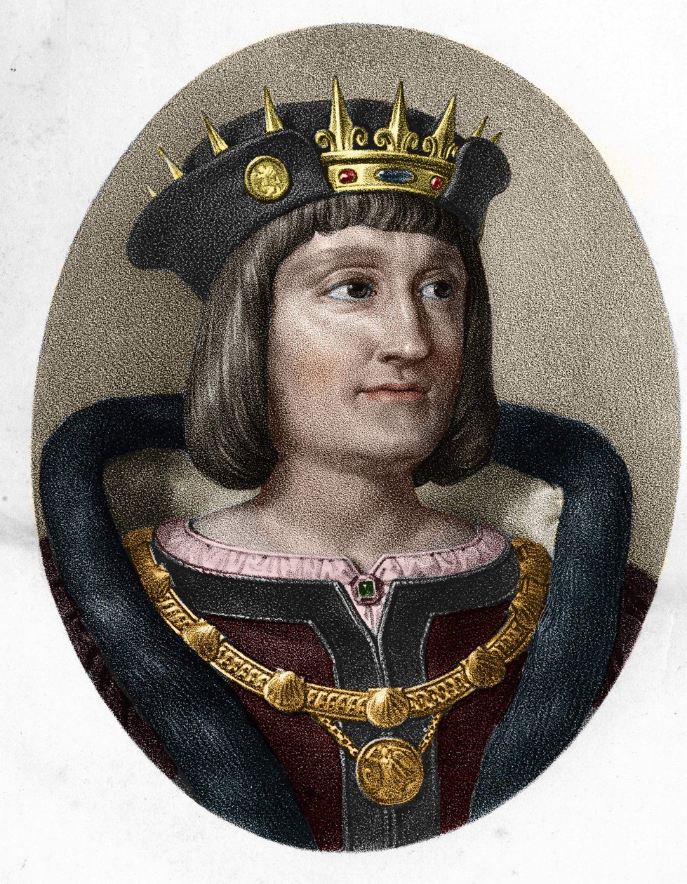 Portret van Lodewijk XII, koning van Frankrijk (1462-1515). door Unknown artist