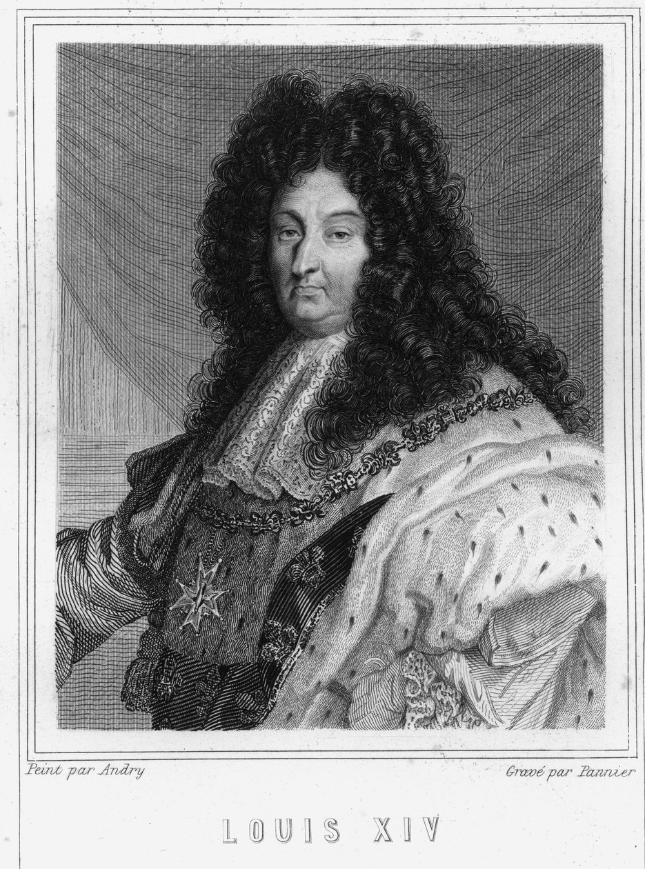 Portret van Lodewijk XIV (1638 - 1715), Koning van Frankrijk - in 