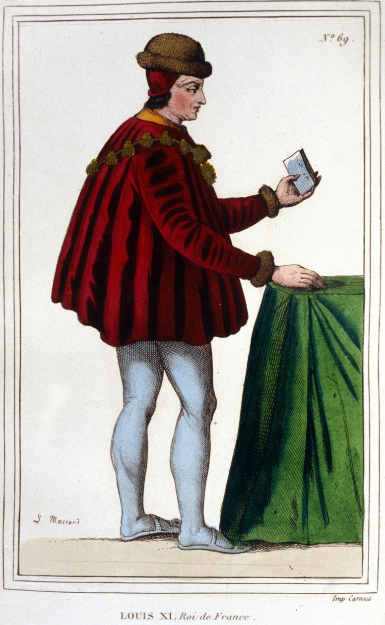 Portret van Lodewijk XI (1423 - 1483), Koning van Frankrijk door Unknown artist