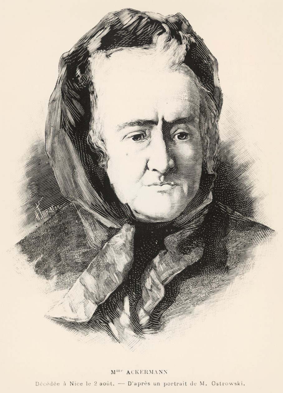 Portret van Louise-Victorine Ackermann door Unknown artist