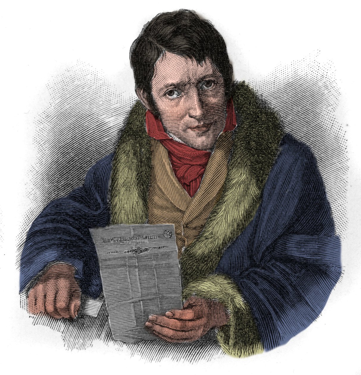 Portret van Ludwig Börne (1786-1837), Duitse schrijver. door Unknown artist