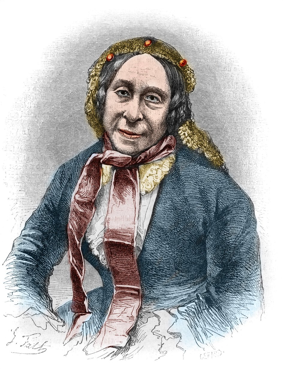 Portret van Madame Desbordes Valmore (Marceline Felicite Josephine Desbordes-Valmore) door Unknown artist