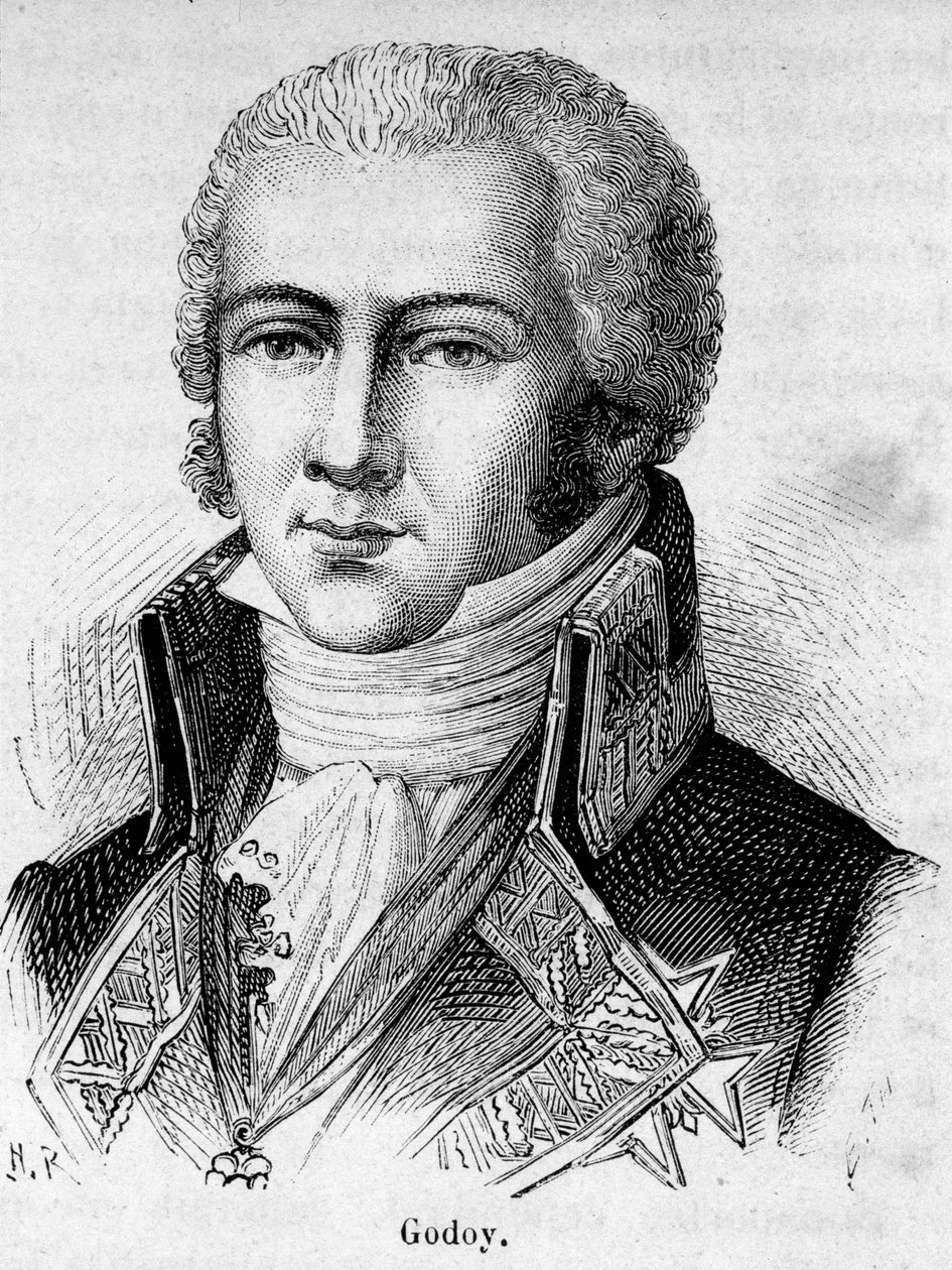 Portret van Manuel de Godoy, Hertog van Alcudia, Prins de la Paz (1767-1851), Spaanse politicus. door Unknown artist