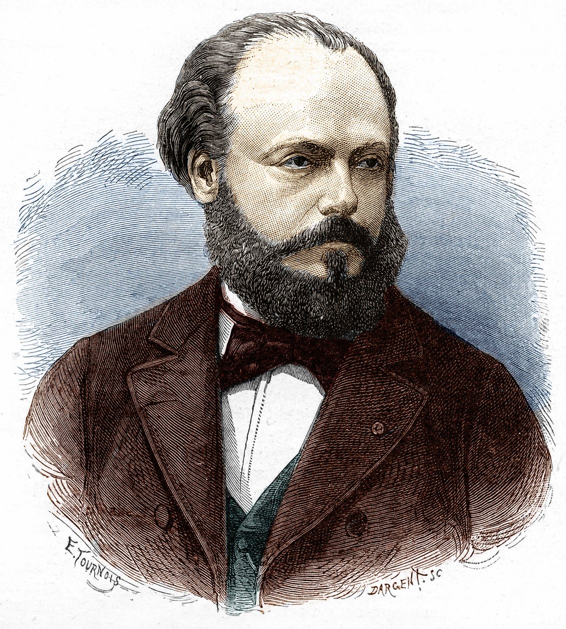Portret van Marcel Deprez (1843-1918), Franse ingenieur en natuurkundige. door Unknown artist