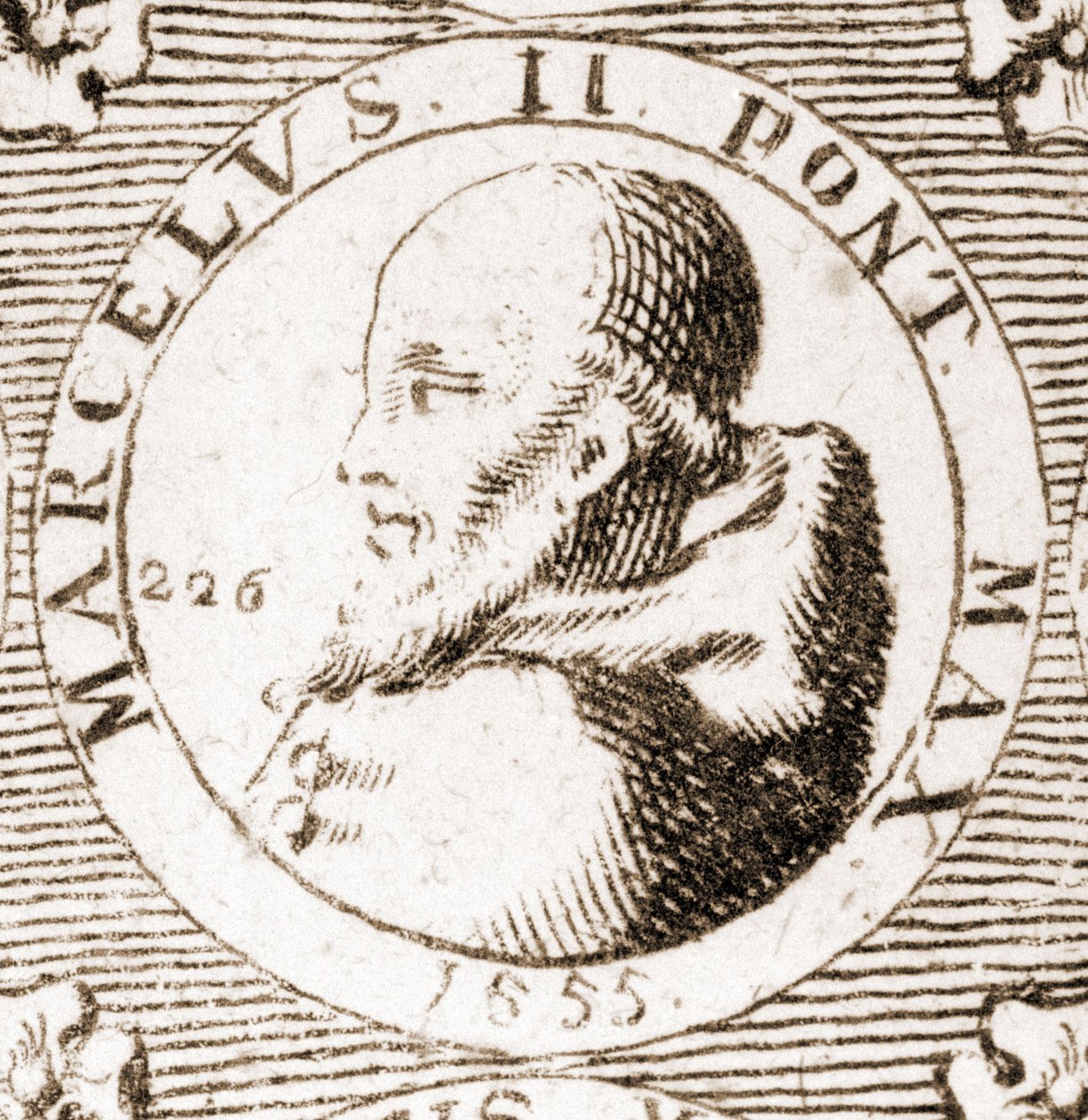 Portret van Marcel II (1501 - 1555). door Unknown artist