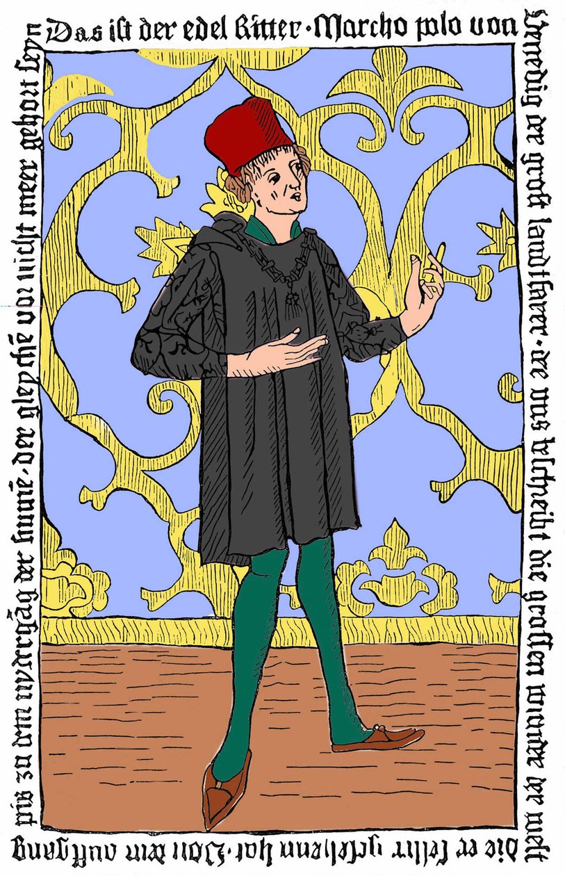 Portret van Marco Polo door Unknown artist