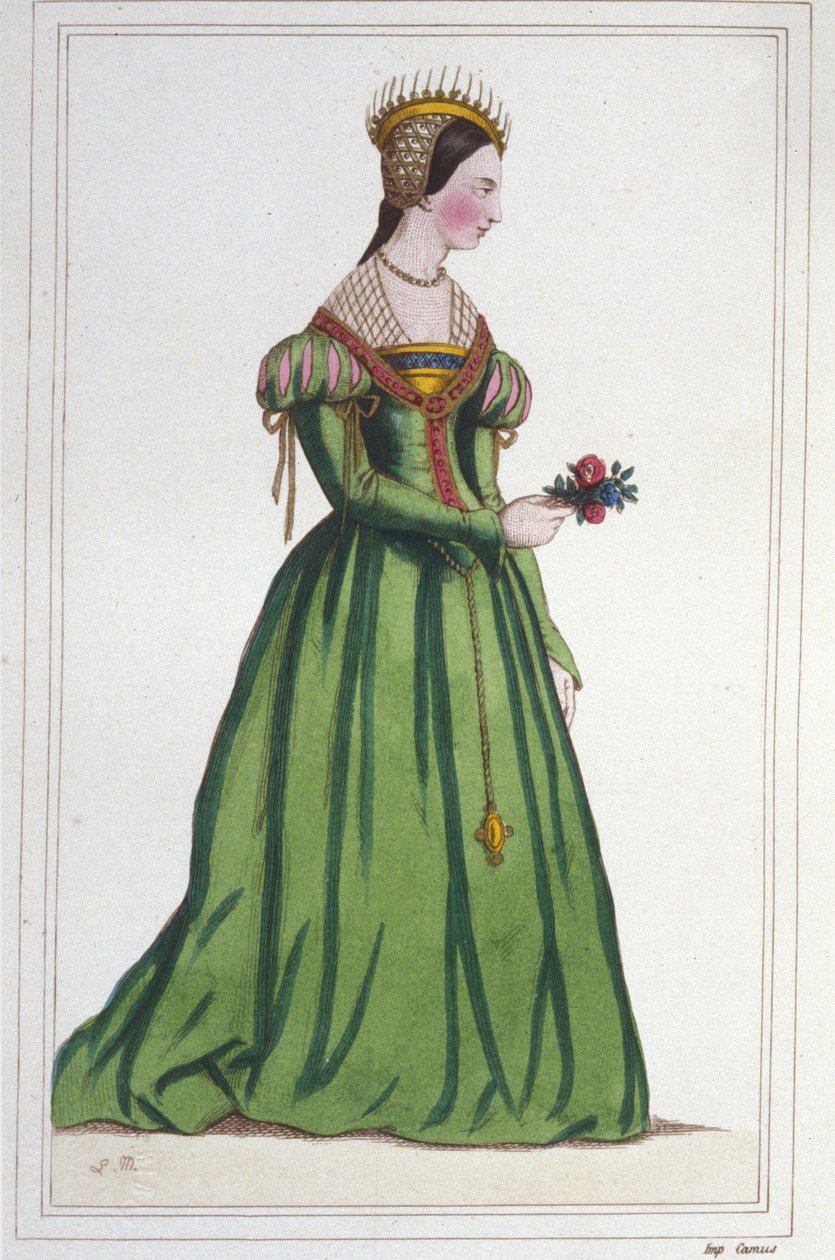 Portret van Marguerite de France (1523 - 1574), dochter van Frans I en Claude de France. door Unknown artist