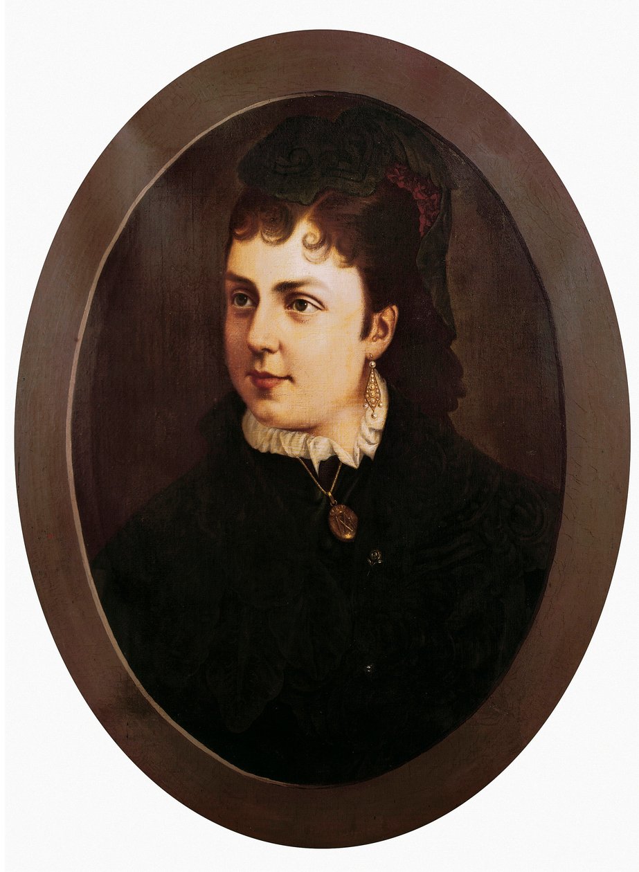 Portret van Maria de Las Mercedes of Mercedes d