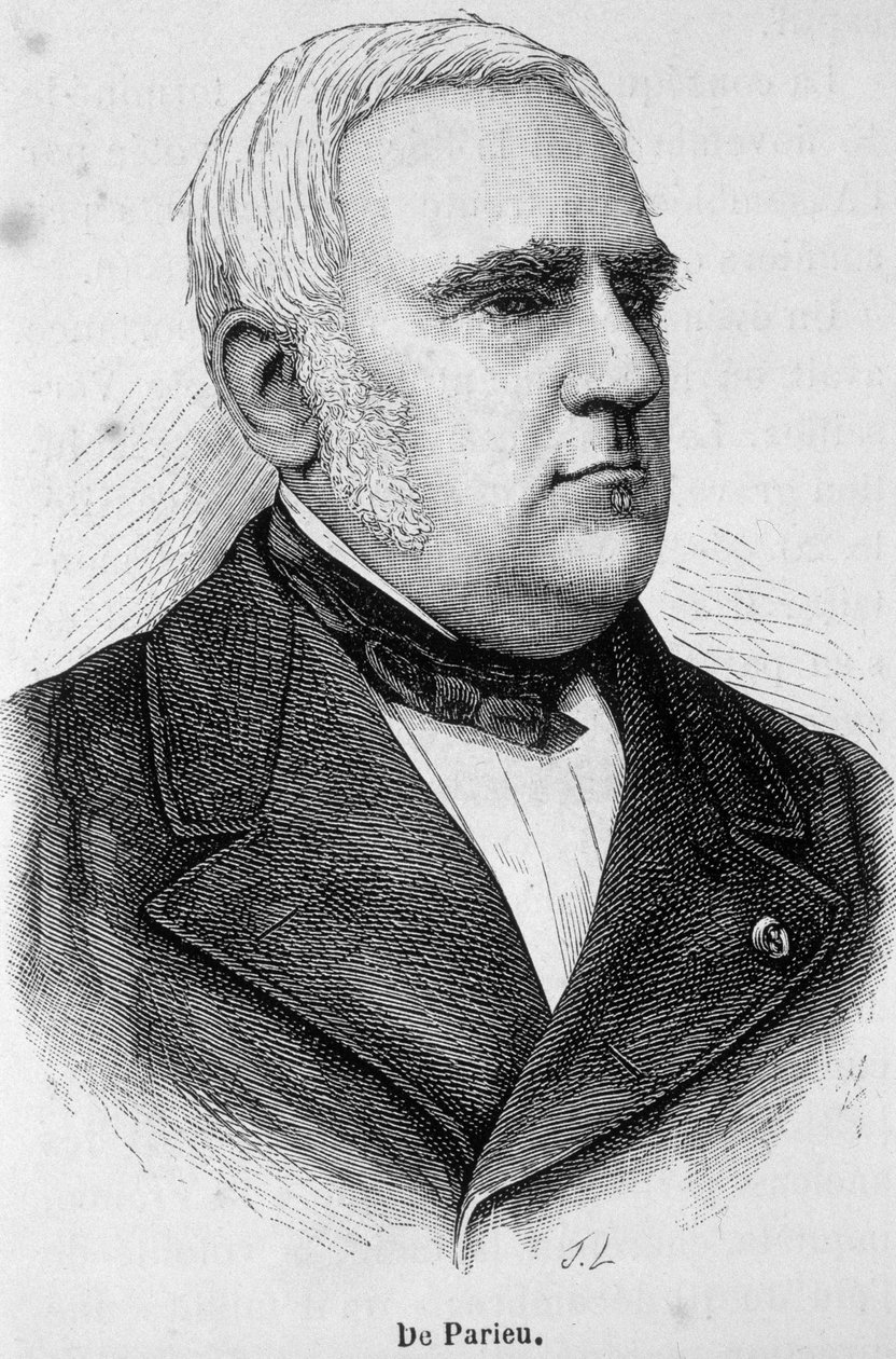 Portret van Marie Louis Esquirou de Parieu, Franse politicus (1815 - 1893) door Unknown artist