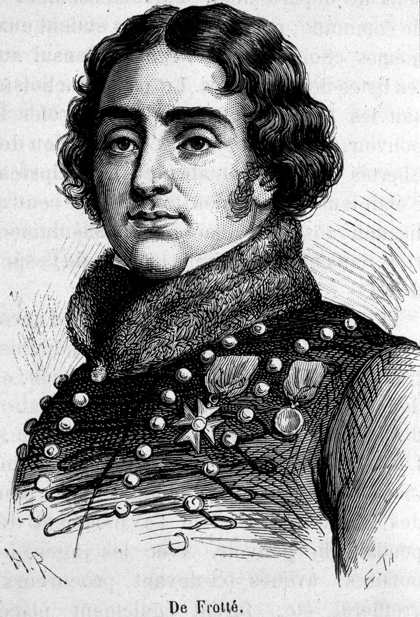 Portret van Marie Pierre Louis, Graaf De Frotté (1755-1800), leider van de Normandische chouannerie, hij werd geëxecuteerd door Bonaparte door Unknown artist