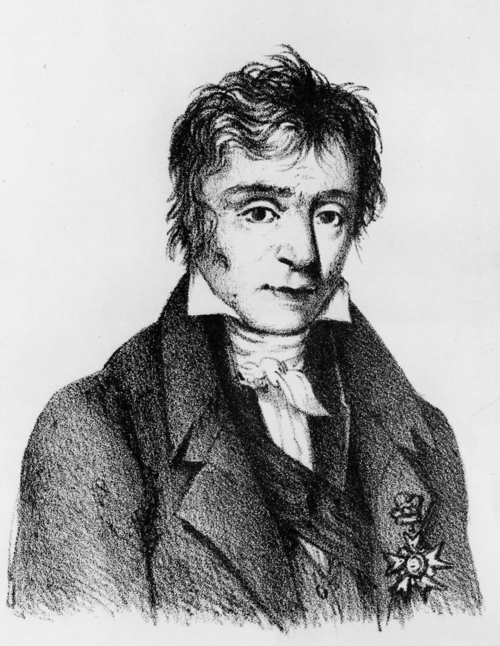 Portret van Marie Riche, Baron de Prony (1755-1839), Franse ingenieur. door Unknown artist