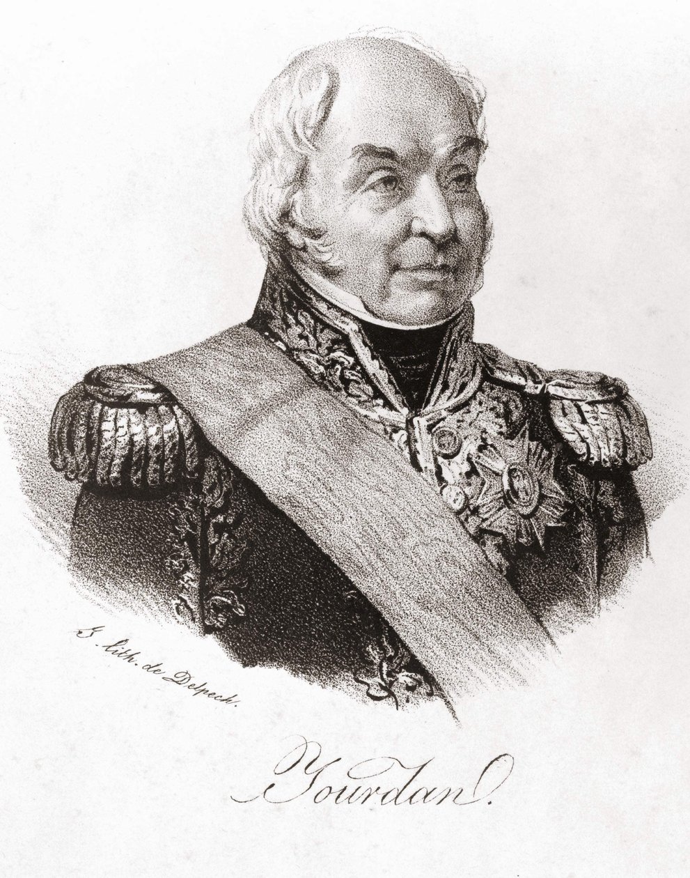 Portret van maarschalk Jean Baptiste Jourdan (1762-1833). door Unknown artist