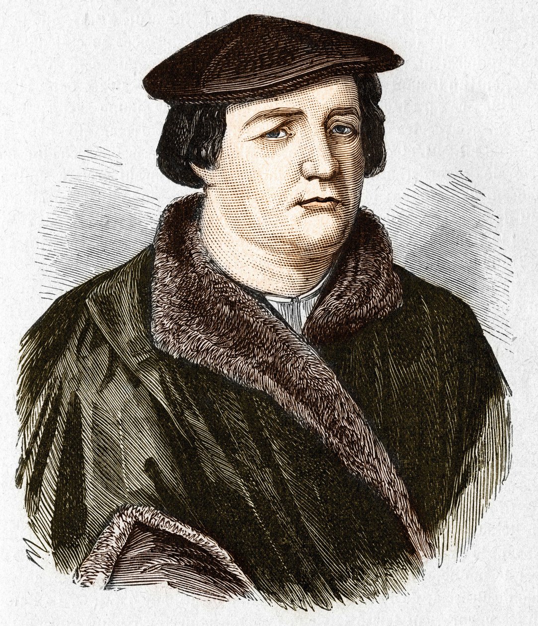 Portret van Maarten Luther, Duitse protestantse theoloog en hervormer door Unknown artist