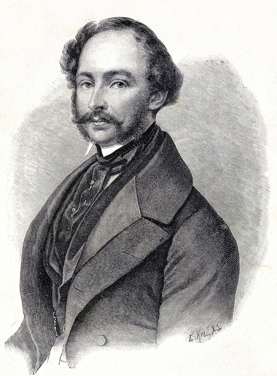 Portret van Maximiliaan II koning van Beieren - Portret van Maximiliaan II Joseph de Baviere (1811 - 1864) door Unknown artist