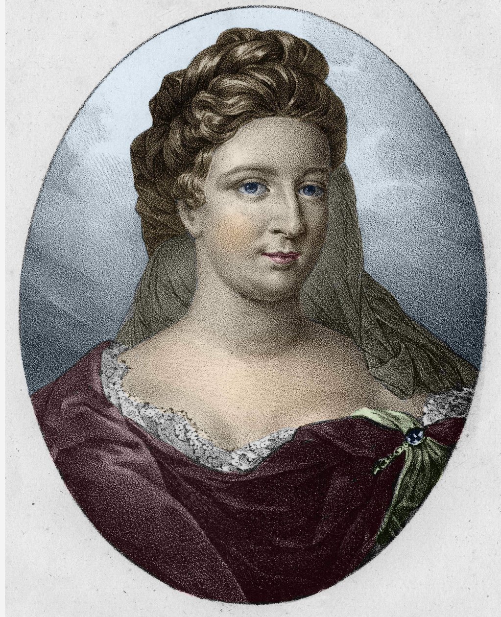 Portret van mevrouw Antoinette Deshoulières (1634-1694) door Unknown artist