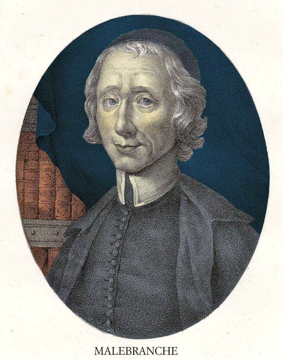 Portret van Nicolas Malebranche (1638-1715) Franse filosoof en theoloog door Unknown artist