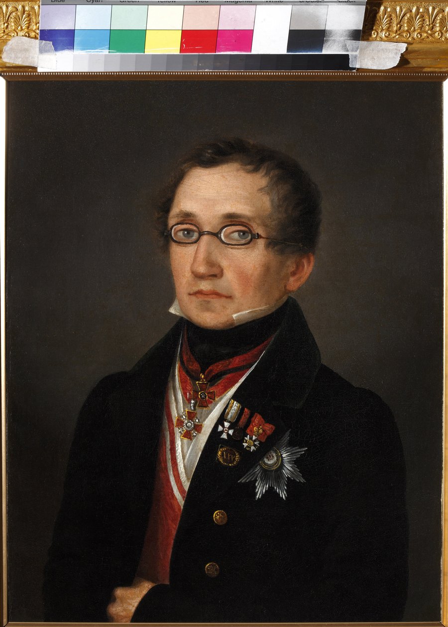 Portret van Nikolai Fyodorovich Smirnoy (1790-1851) door Unknown artist