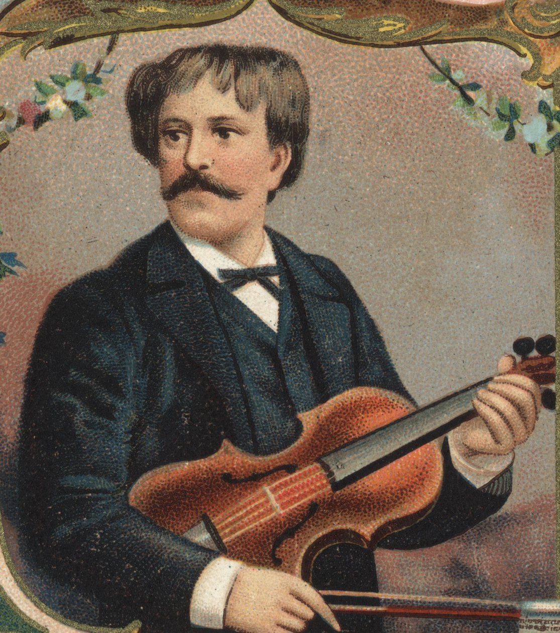 Portret van Pablo de Sarasate (1844-1908), met zijn volledige naam Pablo Martin Meliton de Sarasate y Navascuez, Spaanse violist en componist. door Unknown artist