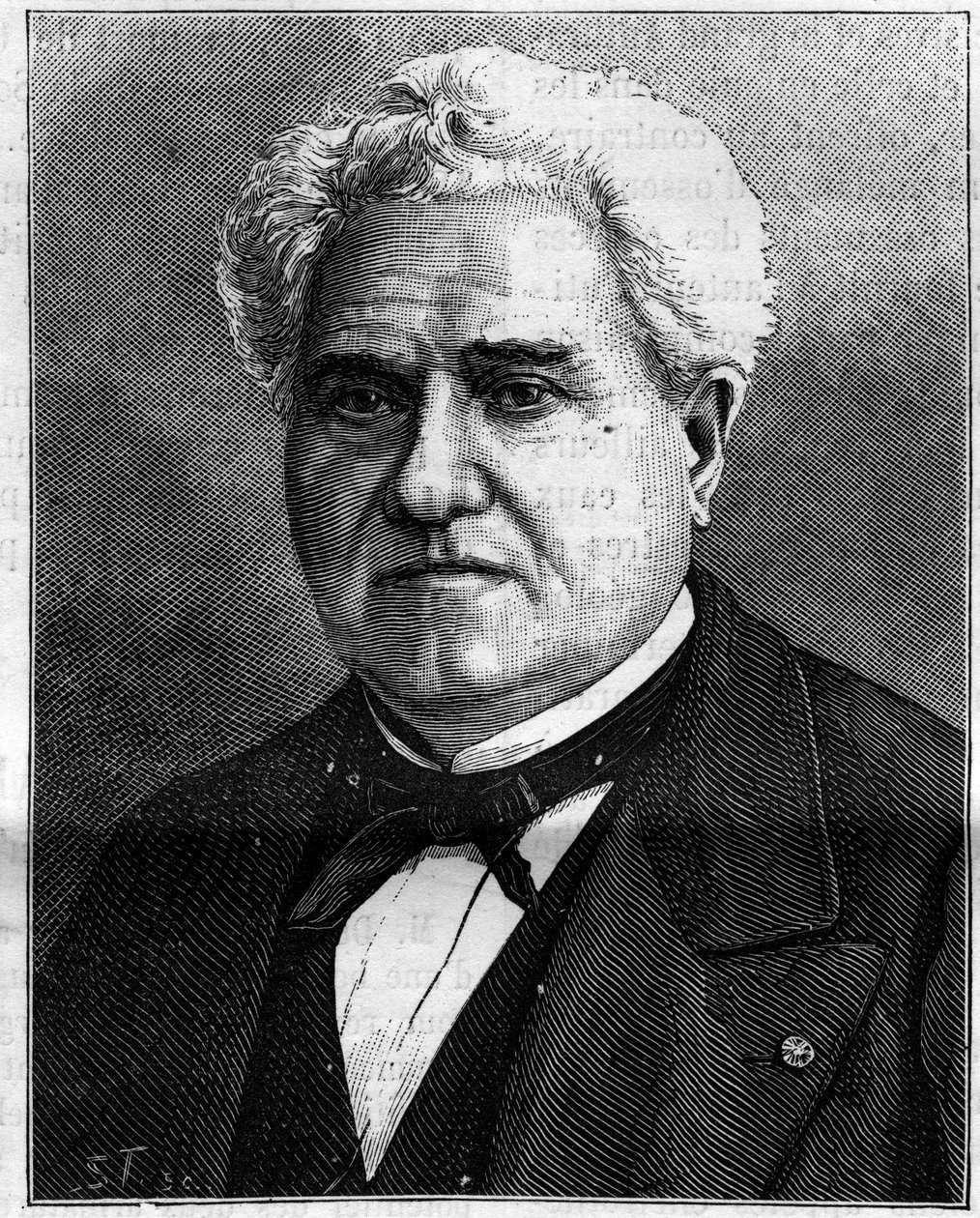 Portret van Paul Gervais (1816-1879), Franse zoöloog en paleontoloog. Gravure in “La Nature” door Unknown artist