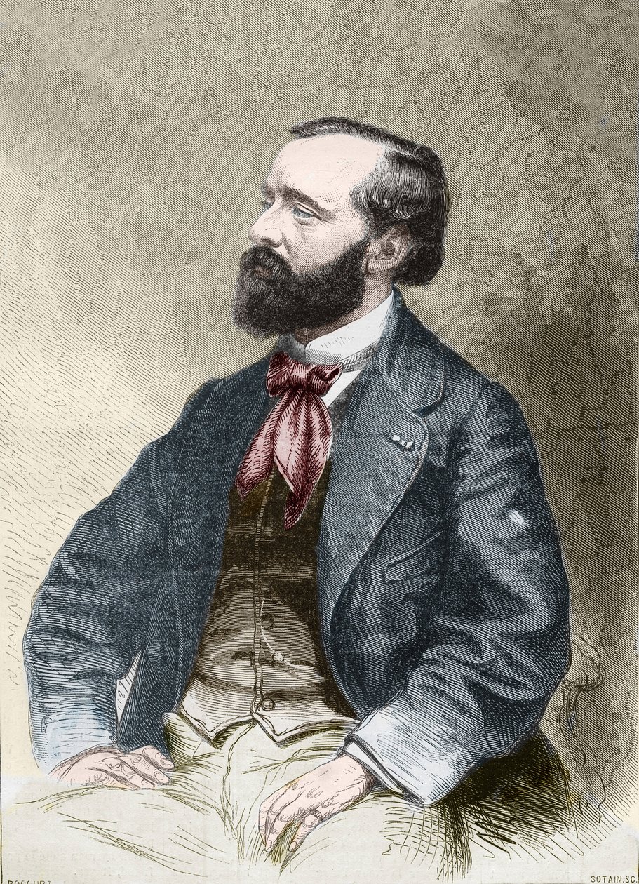 Portret van Pierre Alexix Ponson du Terrail, schrijver, folietonist door Unknown artist