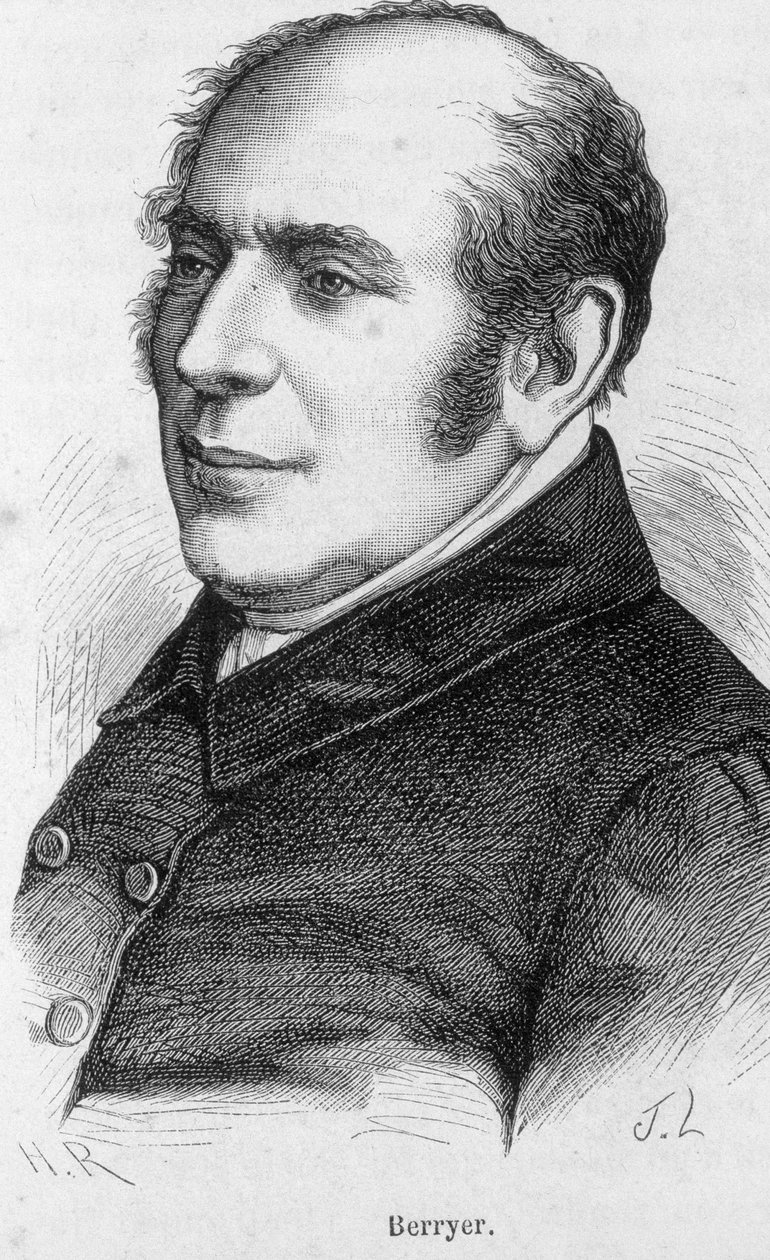 Portret van Pierre Antoine (Pierre-Antoine) Berryer (1790-1868) (Berryer fils), Franse advocaat en politicus door Unknown artist