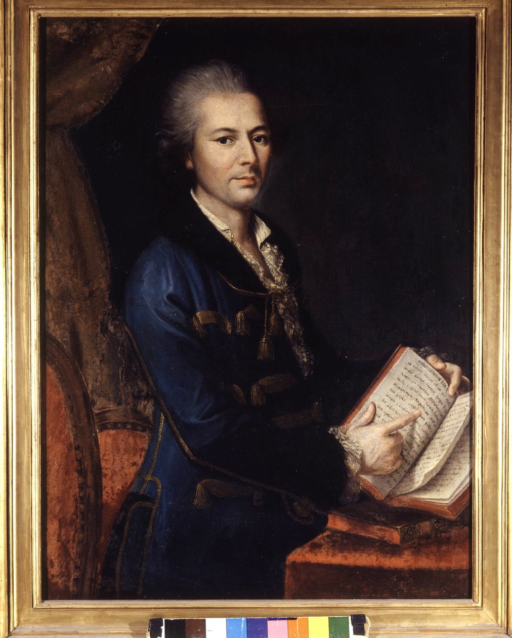 Portret van Pietro Verri (1728 - 1797). Anoniem schilderij. 18e of 19e eeuw. Museo de Milan door Unknown artist