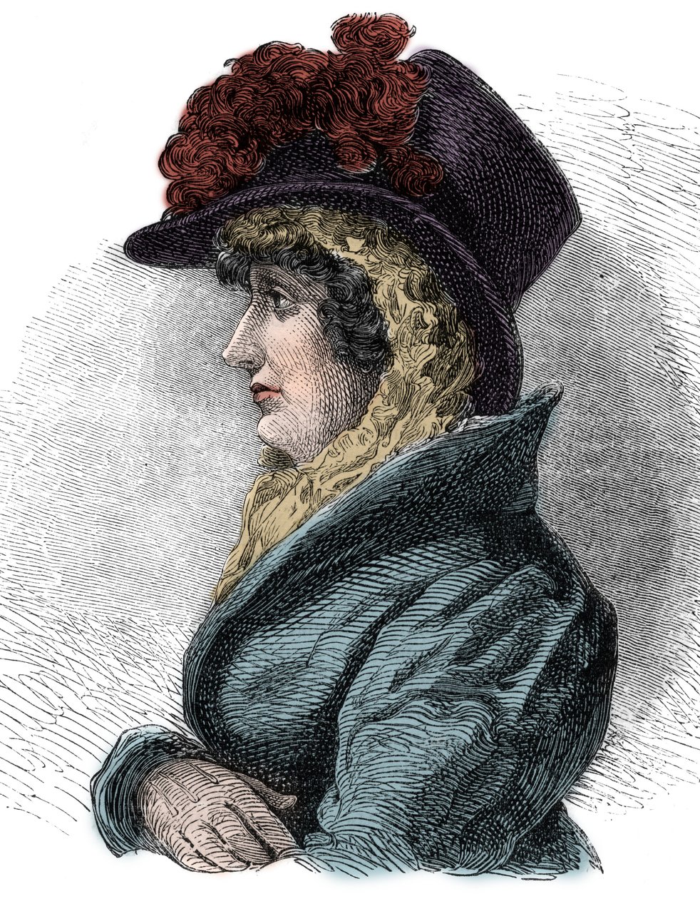 Portret van Koningin Caroline van Brunswijk (1768-1821), echtgenote van George IV, koning van Engeland door Unknown artist
