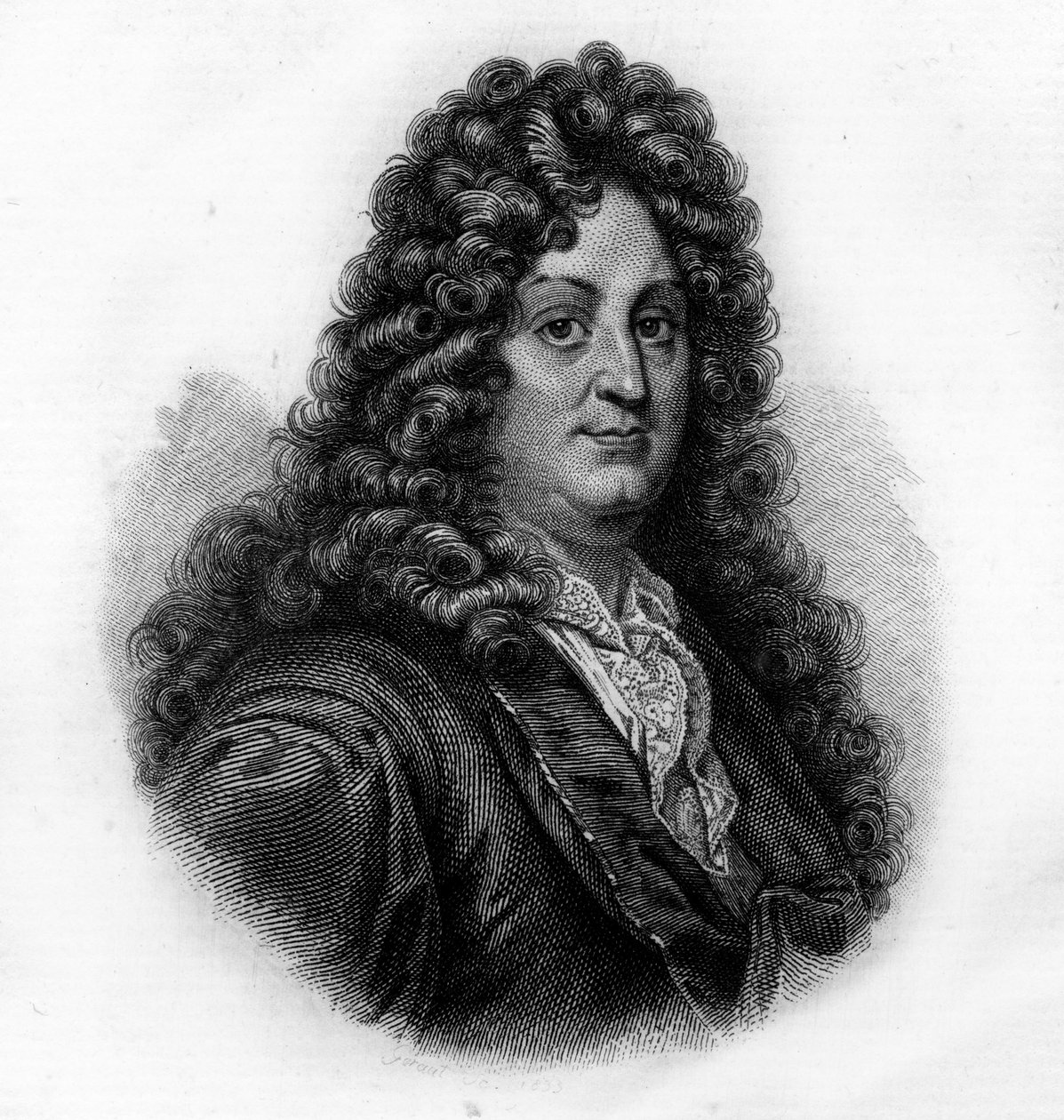 Portret van Racine, gravure uit de 19e eeuw door Unknown artist