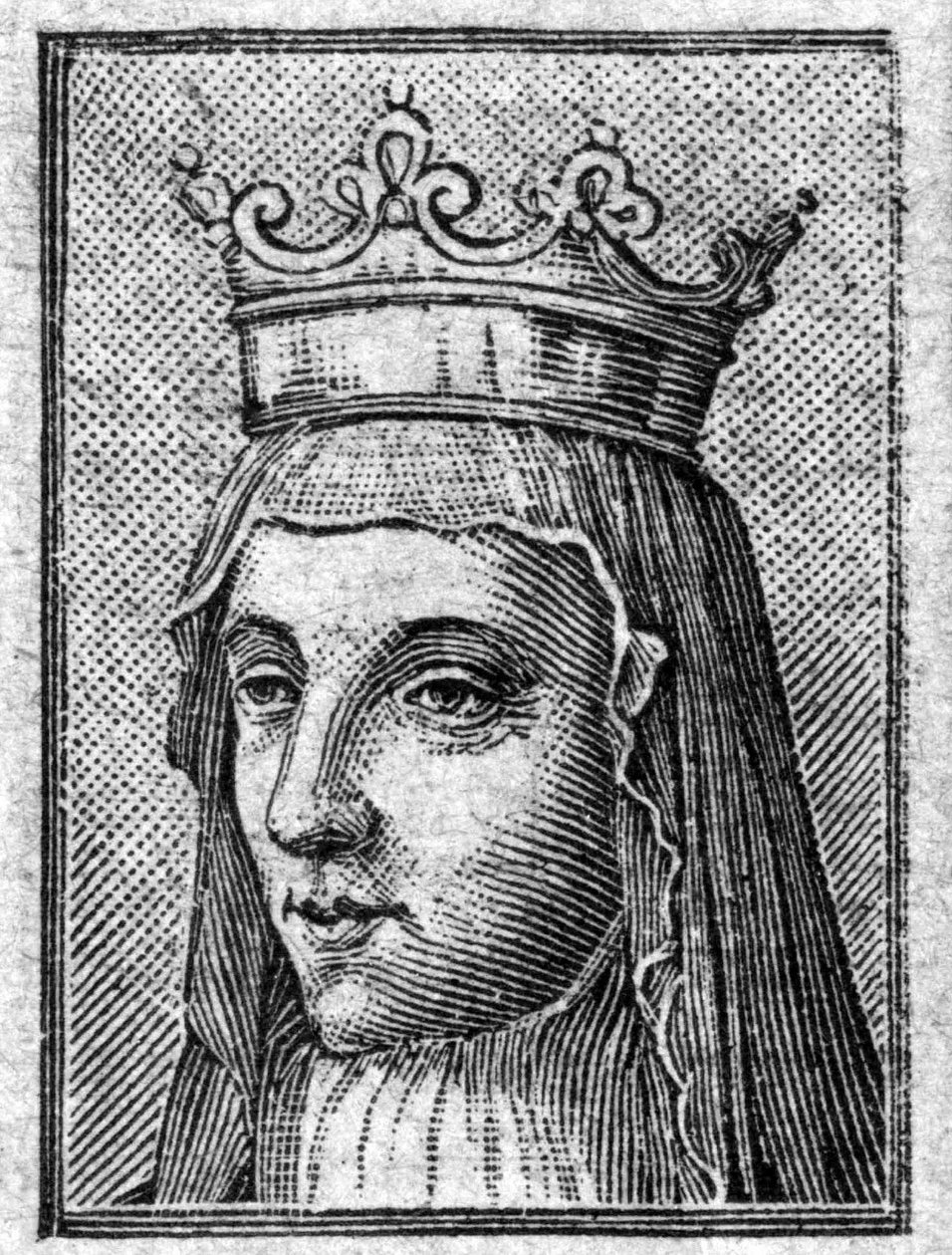 Portret van Radegonde, koningin van Frankrijk, vrouw van Clotaire door Unknown artist