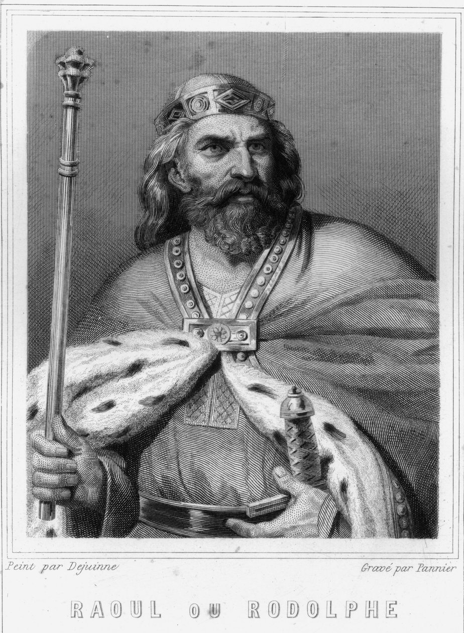 Portret van Raoul of Rodolphe van Bourgondië (? - 936), Hertog van Bourgondië en Koning van Frankrijk - in 