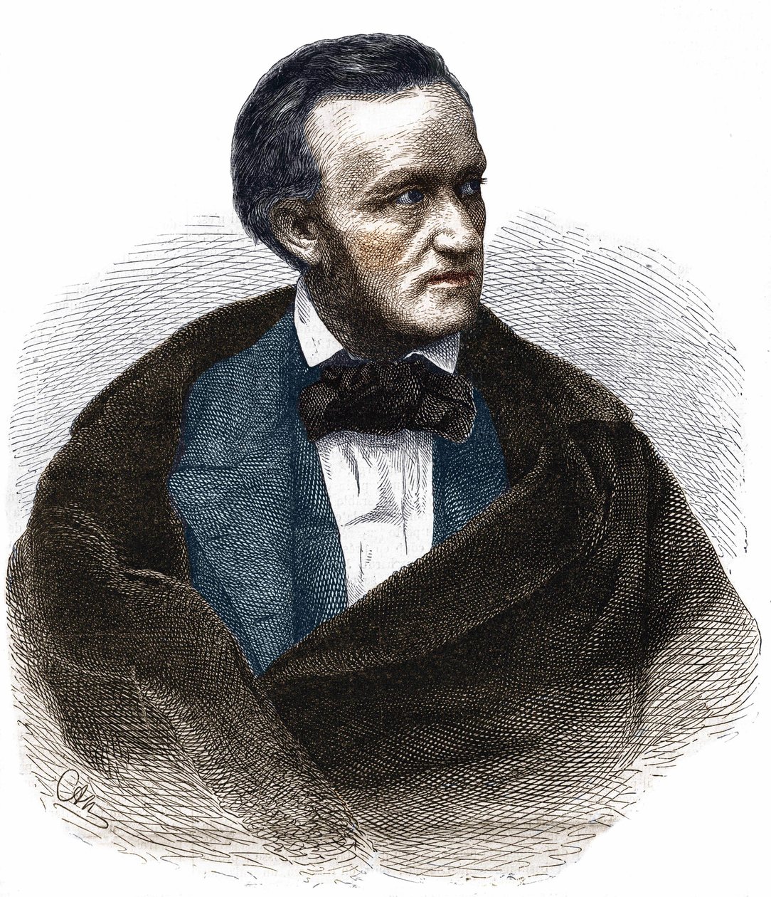 Portret van Richard Wagner (1813 - 1883). door Unknown artist