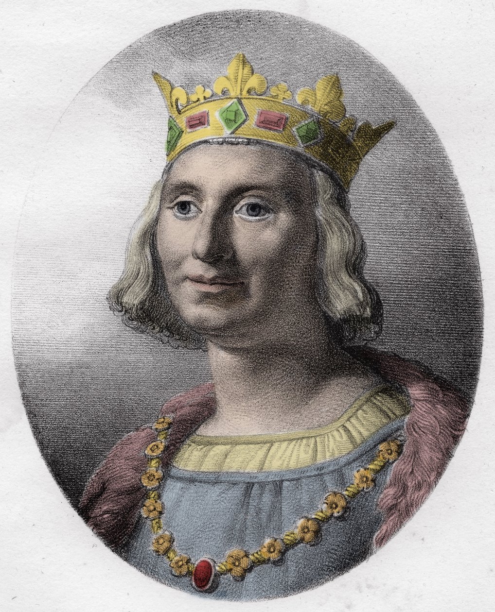 Portret van Saint Louis, koning van Frankrijk door Unknown artist