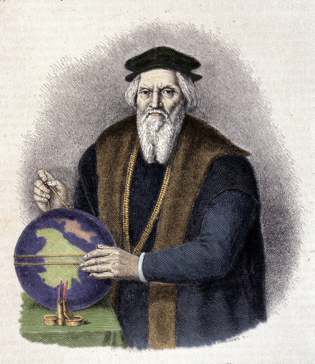 Portret van Sebastiaan Cabot (1476-1557), Italiaanse navigator (Sebastiano Caboto) door Unknown artist