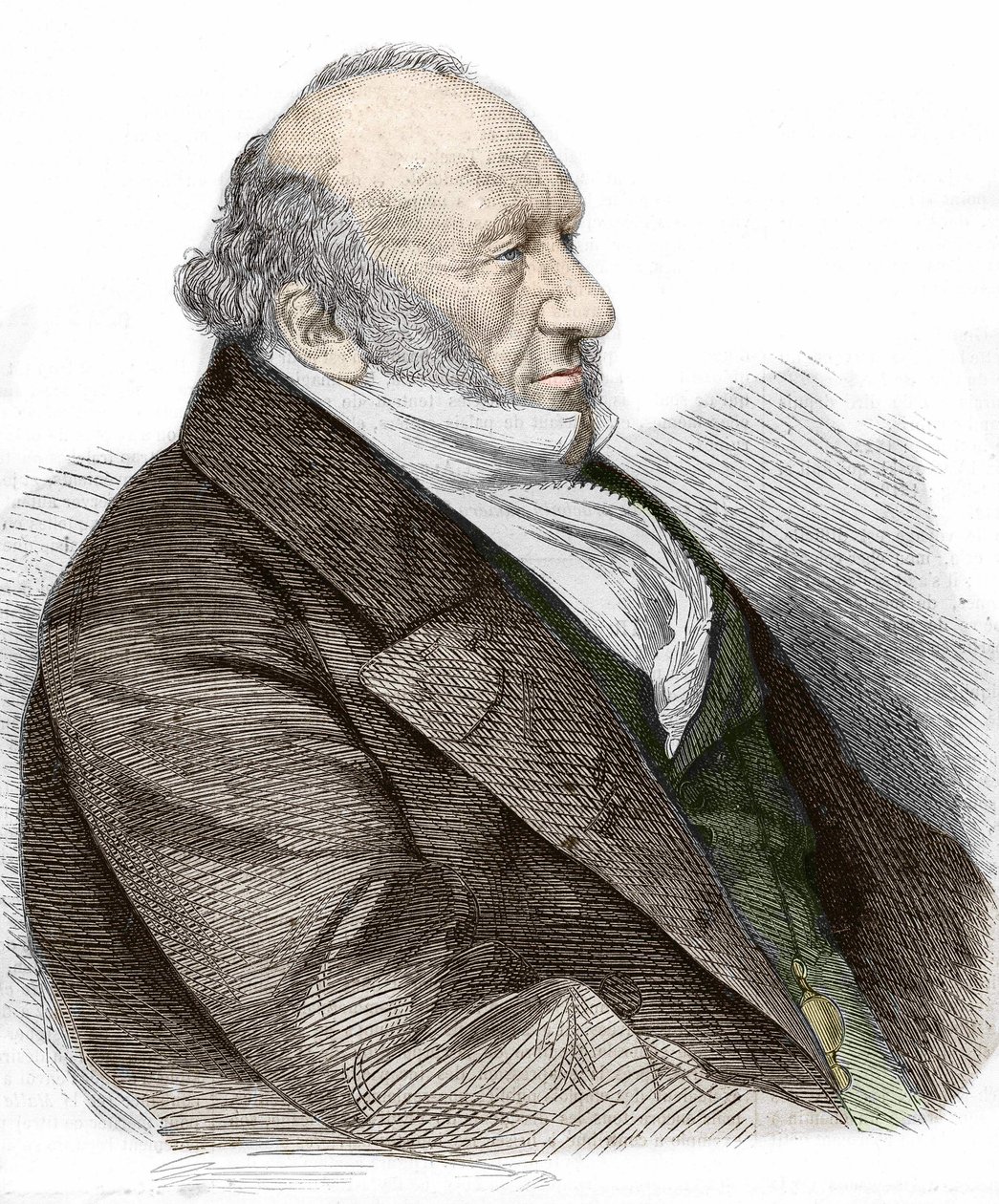 Portret van Sir Moses Montefiore (1784-1885) Engelse bankier en filantroop, van Italiaanse afkomst. door Unknown artist