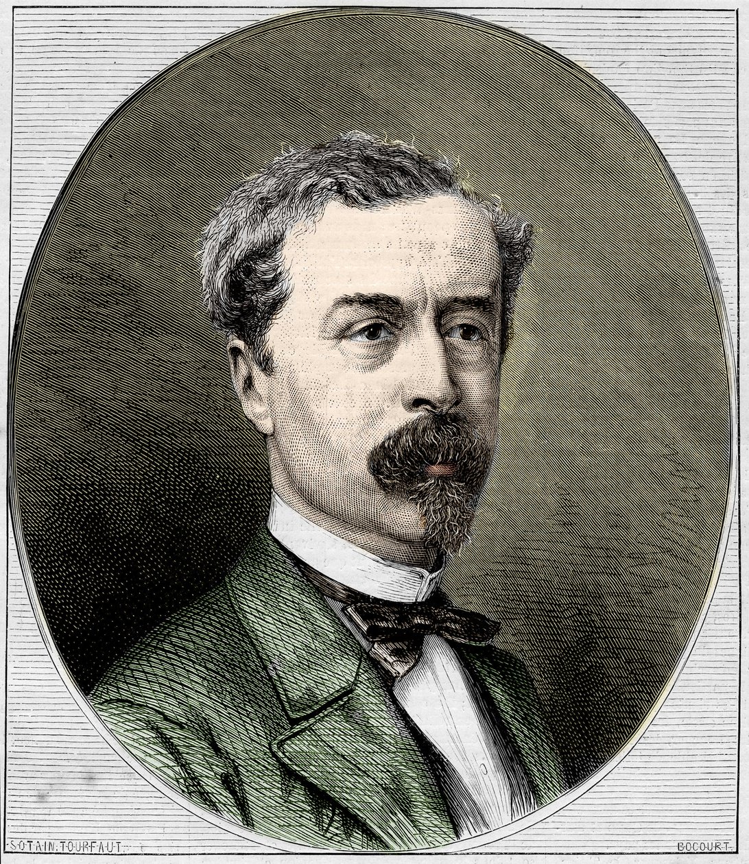 Portret van Sir Richard Wallace (1818-1890), Engelse filantroop en kunstverzamelaar. Gravure uit 1872. door Unknown artist