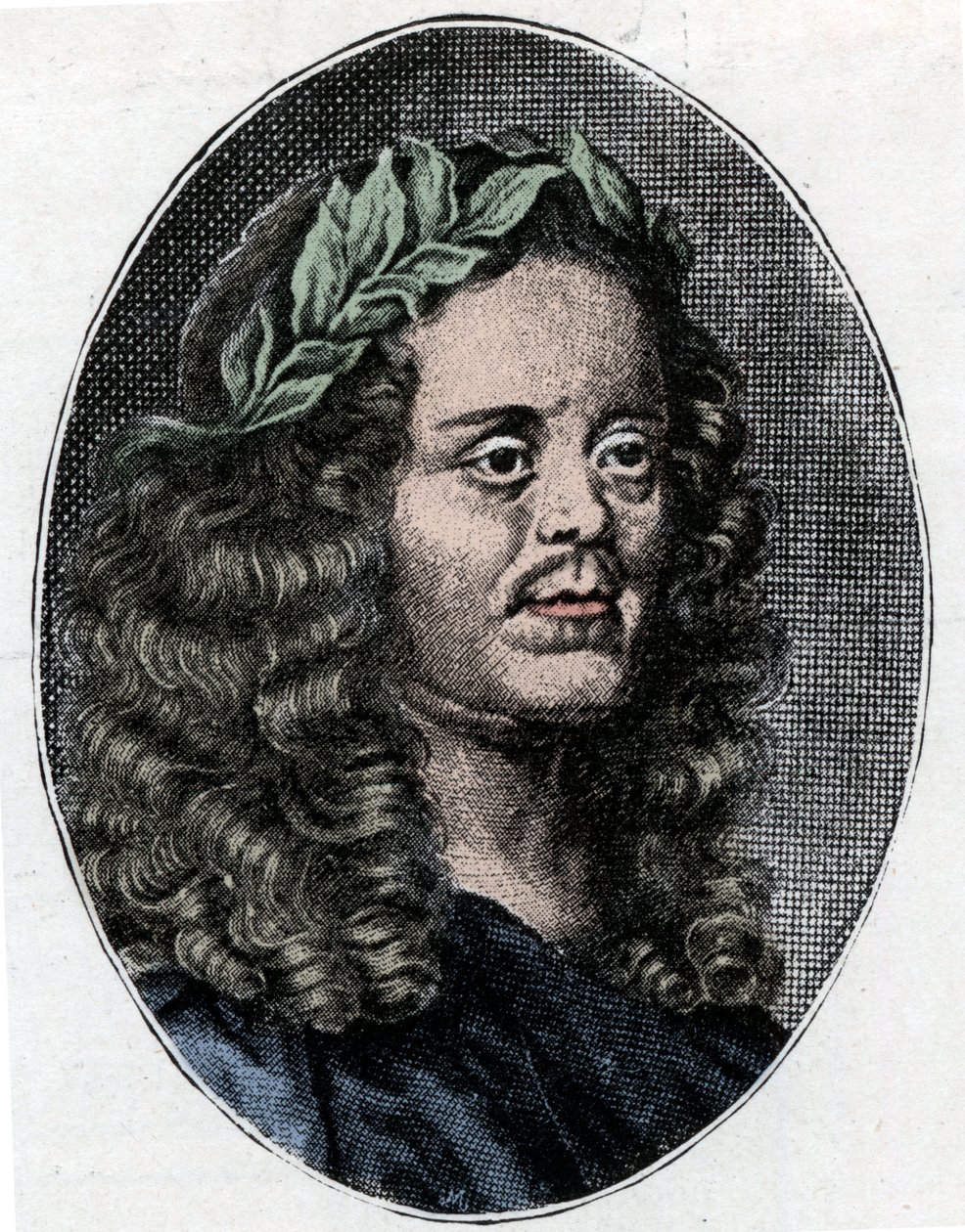 Portret van Sir William Davenant (1606-1668) Engelse dichter en toneelschrijver (gravure) door Unknown artist